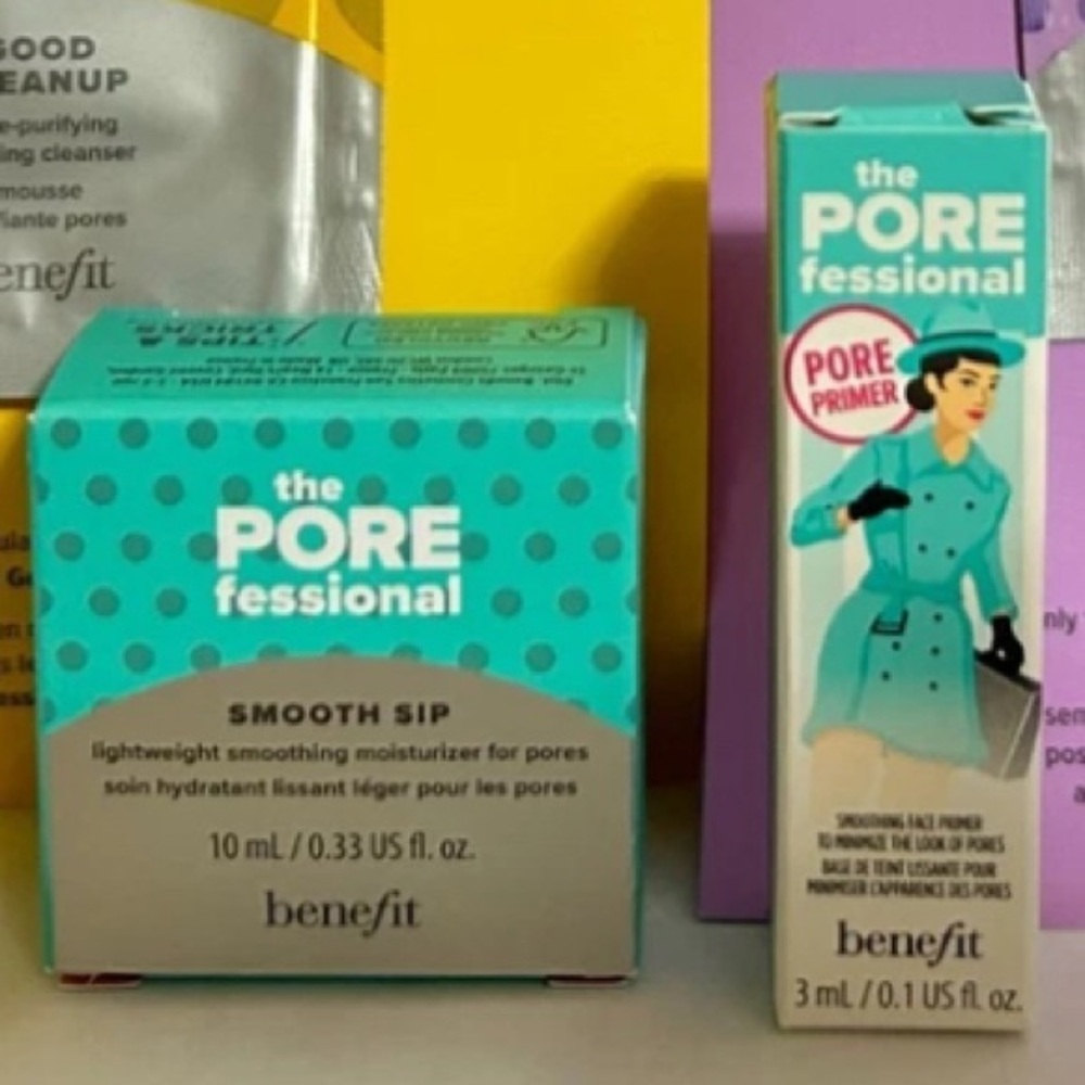 Benefit Skincare Mask Set - Yellow, Purple, Blue - Picture 2 of 2